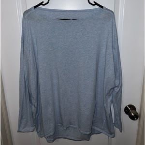Lululemon back in action long sleeve- heather blue